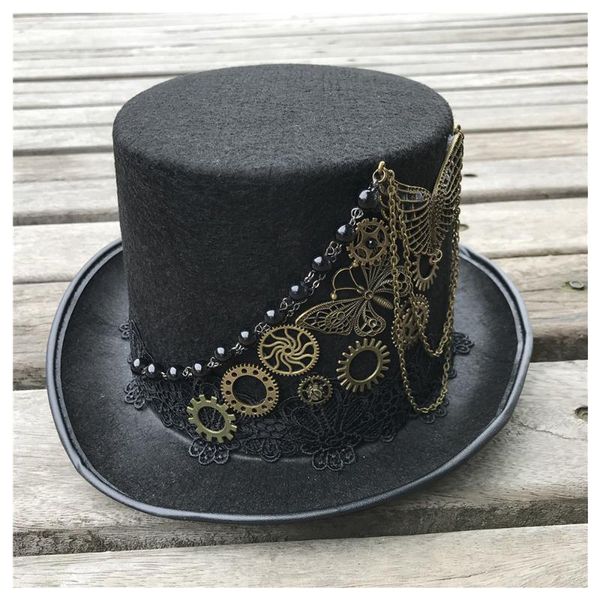 2020 high-end handmade steampunk hat with metal gear for men women magic hat bowler size 57cm, Blue;gray
2020 high-end handmade steampunk hat with metal gear for men women magic hat bowler size 57cm, Blue;gray