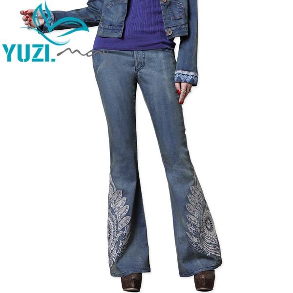 denim jeans woman 2018 yuzi.may boho new flare pants delicate embroidery zipper high waist jean skinny jeans femme x2228, Blue
denim jeans woman 2018 yuzi.may boho new flare pants delicate embroidery zipper high waist jean skinny jeans femme x2228, Blue