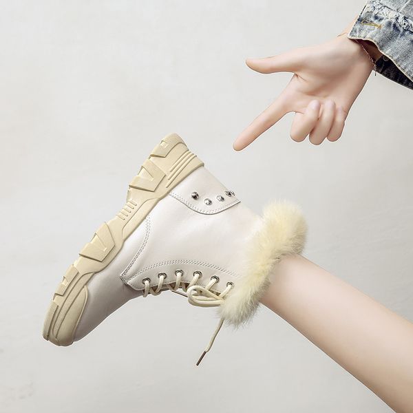 white mid-calf boots plush lace up booties ladies round toe women shoes autumn low heels booties boots-women luxury designer sho, Black
white mid-calf boots plush lace up booties ladies round toe women shoes autumn low heels booties boots-women luxury designer sho, Black