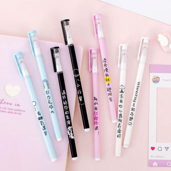 8pic subject name pen gel pen black ink for office stationery netural student writing gel pens
8pic subject name pen gel pen black ink for office stationery netural student writing gel pens