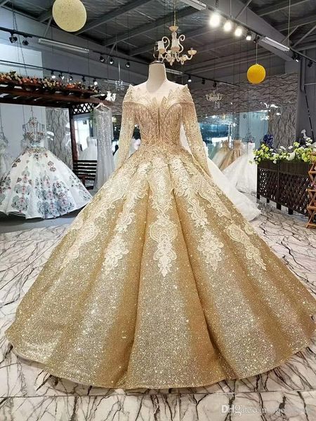 gold sparkly sequined ball gown wedding dress luxury dubai arab long sleeves beaded off shoulder corset back princess tssels bridal gown, White
gold sparkly sequined ball gown wedding dress luxury dubai arab long sleeves beaded off shoulder corset back princess tssels bridal gown, White