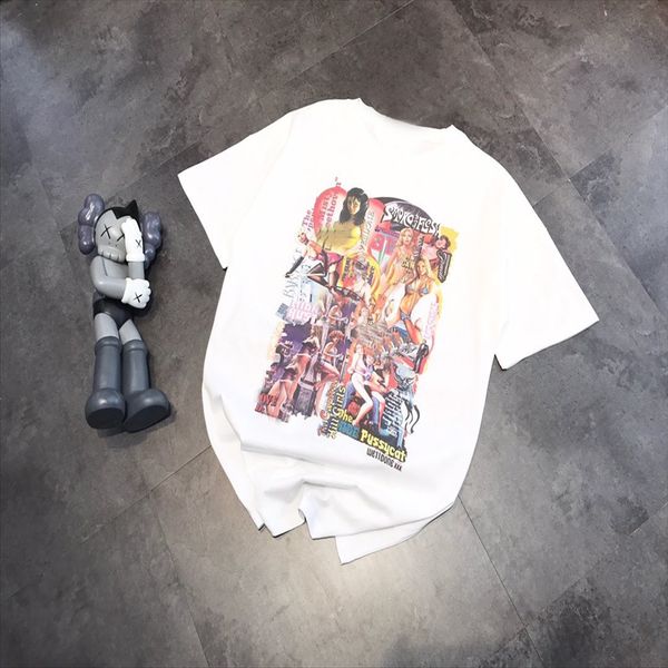 movie poster old graffiti short oil painting oil painting sleeve t-shirt loose fashion couple half sleeve, White
movie poster old graffiti short oil painting oil painting sleeve t-shirt loose fashion couple half sleeve, White