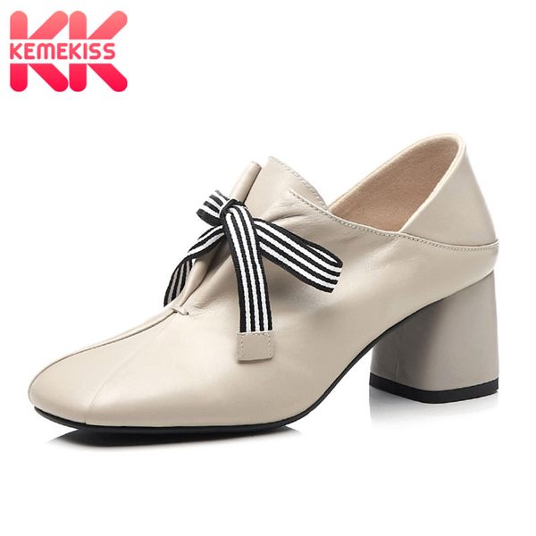 kemekiss square toe real leather women pumps bowtie thick heel solid color shoes women fashion daily outdoor footwear size 30-43, Black
kemekiss square toe real leather women pumps bowtie thick heel solid color shoes women fashion daily outdoor footwear size 30-43, Black