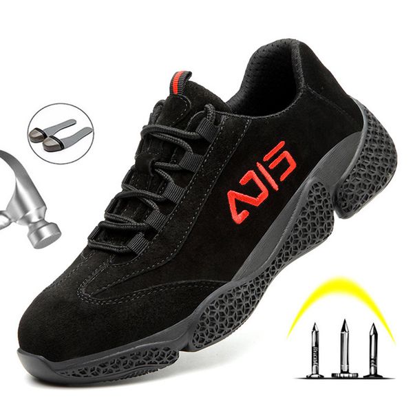 work safety boots men safety shoes steel toe cap work shoes anti-smashing puncture-proof men sneakers male plus size, Black
work safety boots men safety shoes steel toe cap work shoes anti-smashing puncture-proof men sneakers male plus size, Black