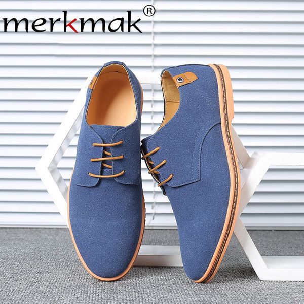 merkmak 2019 spring suede leather casual men shoes oxford classic lace up dress for male comfortable footwear big size 38-48, Black
merkmak 2019 spring suede leather casual men shoes oxford classic lace up dress for male comfortable footwear big size 38-48, Black