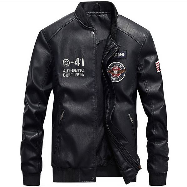 young men's baseball collar jacket spring autumn new pu leather jacket fashion leisure leather jacket locomotive suit, Black
young men's baseball collar jacket spring autumn new pu leather jacket fashion leisure leather jacket locomotive suit, Black