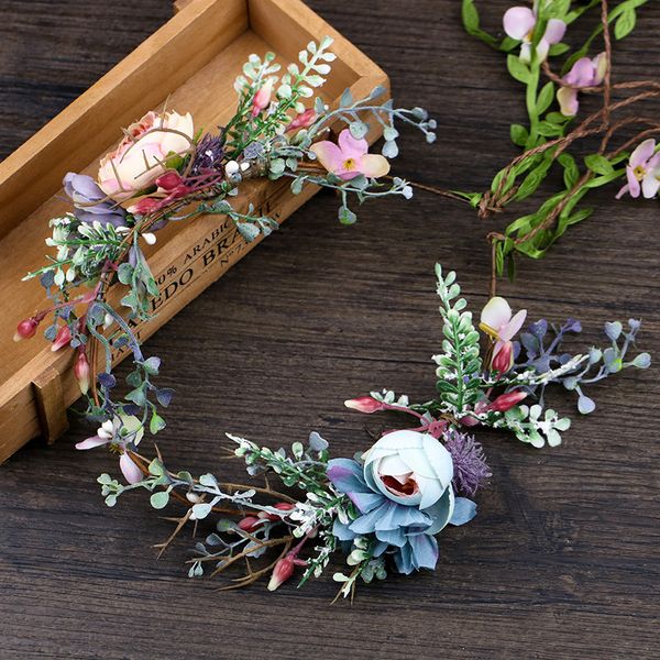 artificial flower hair wreath fabric floral headband romantic wedding bridal headdress ornament pgraphy holiday garland gift, Golden;white
artificial flower hair wreath fabric floral headband romantic wedding bridal headdress ornament pgraphy holiday garland gift, Golden;white