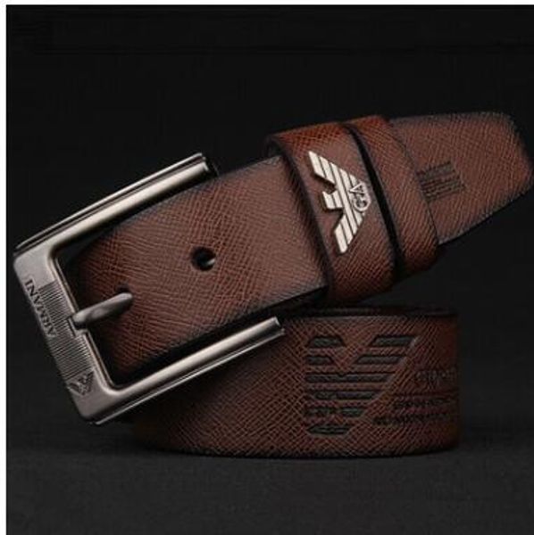 2019 New fashion brand mens belt high qualtiy Genuine Leather Belt for men women Pin Buckle brand Design Cintos Masculinos 105-130CM
2019 New fashion brand mens belt high qualtiy Genuine Leather Belt for men women Pin Buckle brand Design Cintos Masculinos 105-130CM