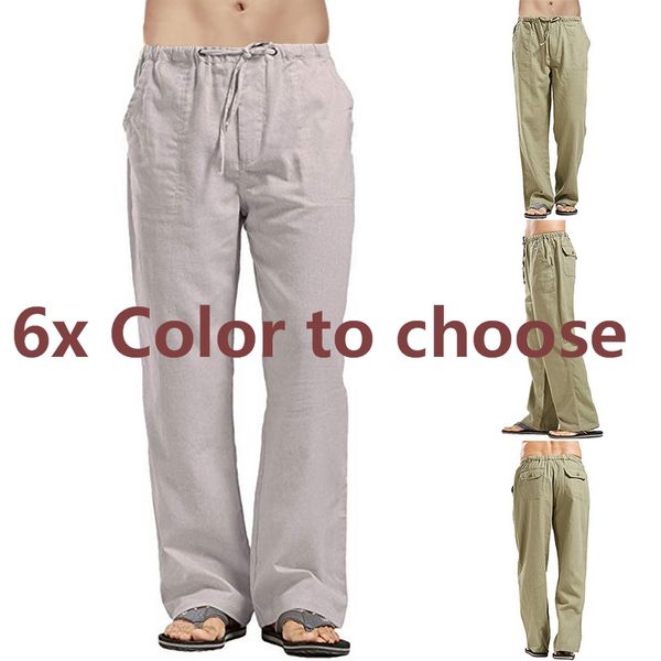 Mens Nature Cotton Linen Trousers Summer Pants 2XL Casual Male Solid Elastic Waist Straight Loose Pants Plus Size Male Cotton Homme Pant
Mens Nature Cotton Linen Trousers Summer Pants 2XL Casual Male Solid Elastic Waist Straight Loose Pants Plus Size Male Cotton Homme Pant