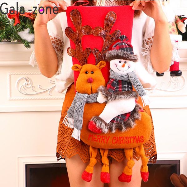gala-zone 1pc christmas stocking large santa claus snowman sock cartoon riding deer socks wall tree hanging pendant home decor
gala-zone 1pc christmas stocking large santa claus snowman sock cartoon riding deer socks wall tree hanging pendant home decor