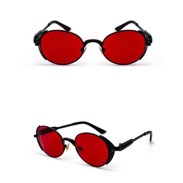 2019 classic sunglasses european and american trend retro round frame steampunk harajuku style fashion sunglasses, White;black
2019 classic sunglasses european and american trend retro round frame steampunk harajuku style fashion sunglasses, White;black