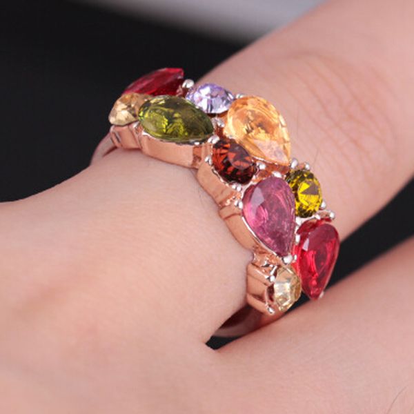 colorful crystal zircon ring gold color rings for female women wedding jewelry, Slivery;golden
colorful crystal zircon ring gold color rings for female women wedding jewelry, Slivery;golden