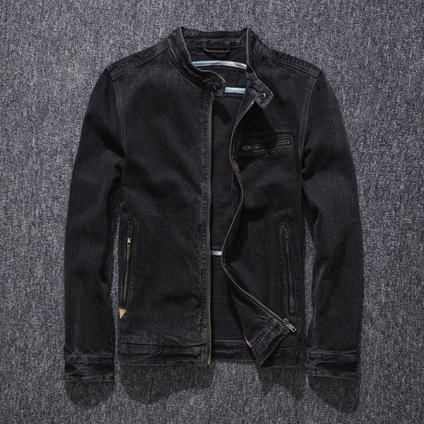 2020new mens designers jackets black men's denim jacket zipper motorcycle stand-up denim jacket available in large size, Black;brown
2020new mens designers jackets black men's denim jacket zipper motorcycle stand-up denim jacket available in large size, Black;brown