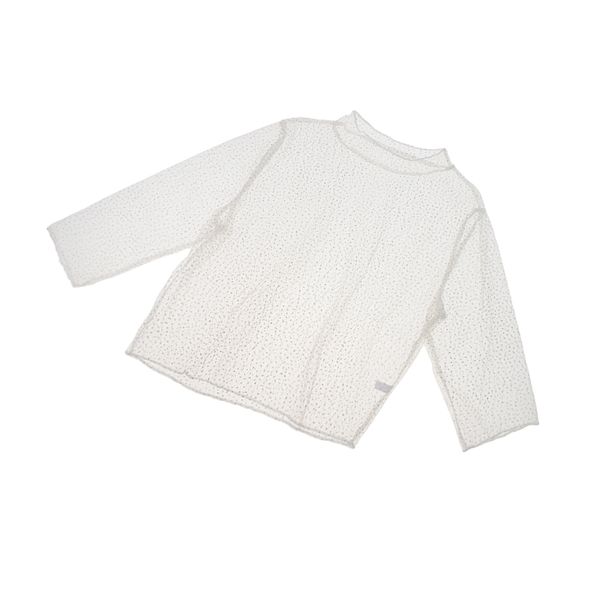 women girls hollow out short sleeve shiny rhinestones sheer mesh crop blouse, White
women girls hollow out short sleeve shiny rhinestones sheer mesh crop blouse, White