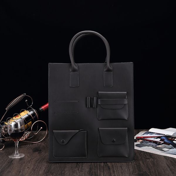 vertical crazy horse pu briefcase high capacity retro shoulder pack tide men's business pack
vertical crazy horse pu briefcase high capacity retro shoulder pack tide men's business pack