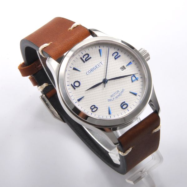 luxury brand corgeut 42mm mechanical clock leather sapphire crystal calendar male sport automatic men wristwatch, Slivery;brown
luxury brand corgeut 42mm mechanical clock leather sapphire crystal calendar male sport automatic men wristwatch, Slivery;brown