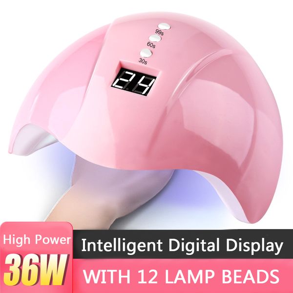 36w nail lamp for all gels polish nails dryer for nail ice lamp uv led with timer smart touch button light
36w nail lamp for all gels polish nails dryer for nail ice lamp uv led with timer smart touch button light