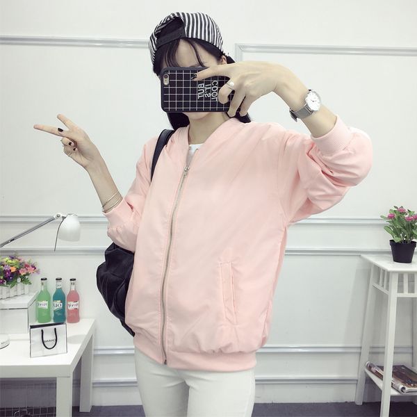 bomber jacket women hooded basic jacket casual pink cute windbreaker female outwear women coat jackets women nice fashion, Tan;black
bomber jacket women hooded basic jacket casual pink cute windbreaker female outwear women coat jackets women nice fashion, Tan;black