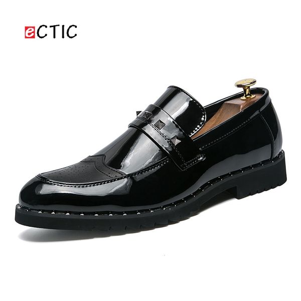 ectic office gentlemen men formal shoes rivet classical oxfords dress zapatos hombre pointed toe business patent leather, Black
ectic office gentlemen men formal shoes rivet classical oxfords dress zapatos hombre pointed toe business patent leather, Black