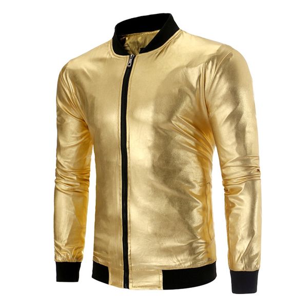 fall and winter night club men's jacket fashion slim outerwear long sleeve male zipper jacket singer dancer clothes man, Black;brown
fall and winter night club men's jacket fashion slim outerwear long sleeve male zipper jacket singer dancer clothes man, Black;brown