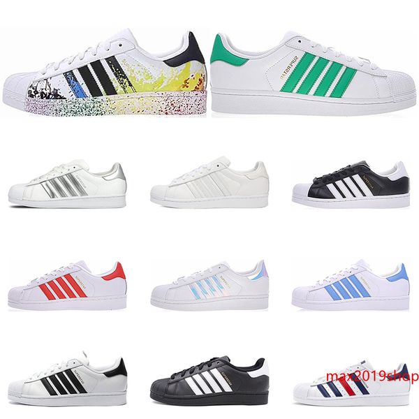 2019 fashion original superstar men women hologram iridescent white black red green laser sport leather casual shoes size 36-45
2019 fashion original superstar men women hologram iridescent white black red green laser sport leather casual shoes size 36-45