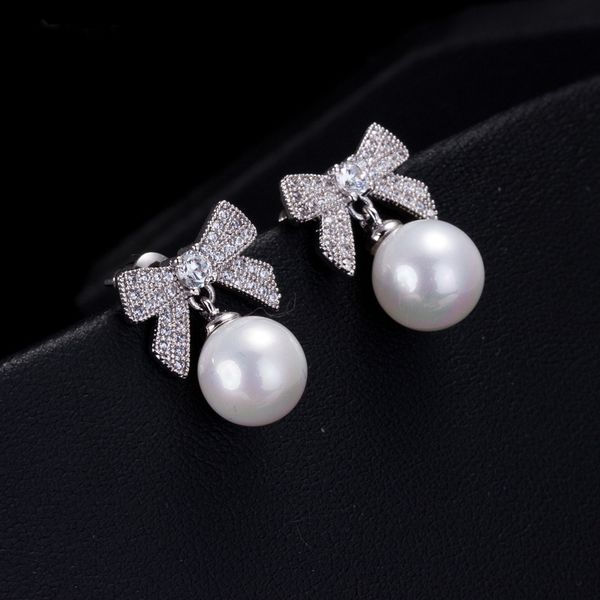 fashion jewelry & accessories new girl's lovely bow crystal earrings pearl ear clip for women's party festival wedding gift, Silver
fashion jewelry & accessories new girl's lovely bow crystal earrings pearl ear clip for women's party festival wedding gift, Silver