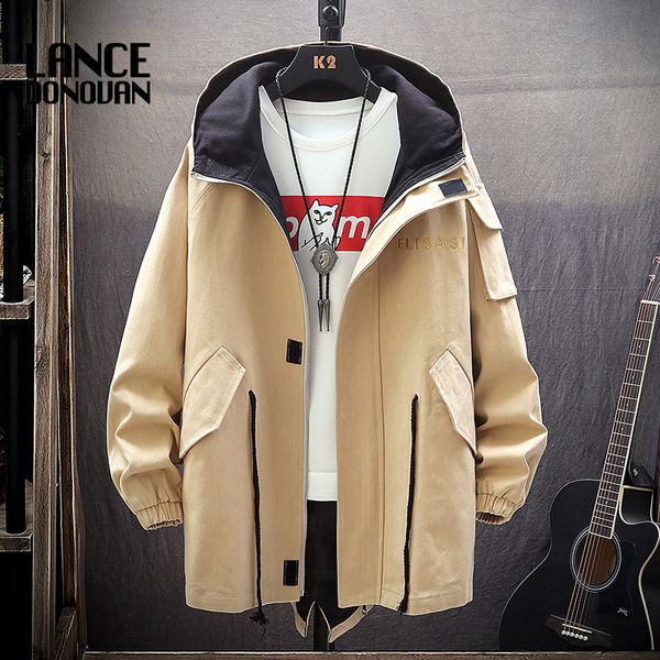 2019 new trench coat jacket overcoat casual men's windbreakers solid color men fashion autumn jackets, Tan;black
2019 new trench coat jacket overcoat casual men's windbreakers solid color men fashion autumn jackets, Tan;black