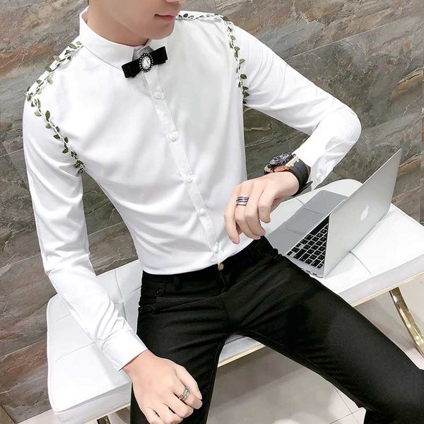 3xl new 2019 men's clothing fashion personality flower decorating hairdresser's night shop shirt singer costumes, White;black
3xl new 2019 men's clothing fashion personality flower decorating hairdresser's night shop shirt singer costumes, White;black