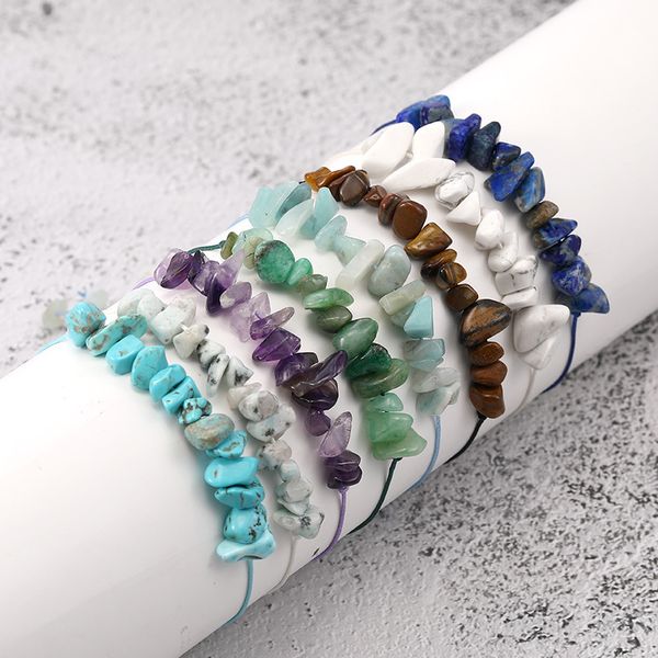 new handmade woven wax rope bracelet weave bangles irregular natural stone gravel bracelet friendship adjustable hand chain designer jewelry, Black
new handmade woven wax rope bracelet weave bangles irregular natural stone gravel bracelet friendship adjustable hand chain designer jewelry, Black