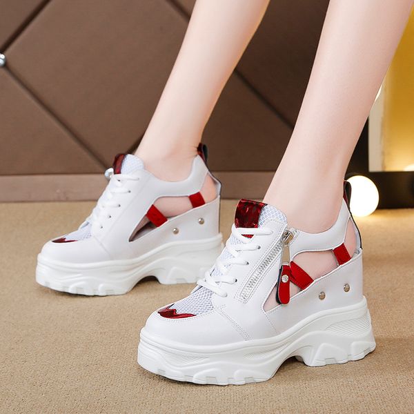 rimocy 2019 summer women sandals 9cm wedges hollow out sneakers ladies breathable mesh platform casual shoes woman white shoes y200405, Black
rimocy 2019 summer women sandals 9cm wedges hollow out sneakers ladies breathable mesh platform casual shoes woman white shoes y200405, Black