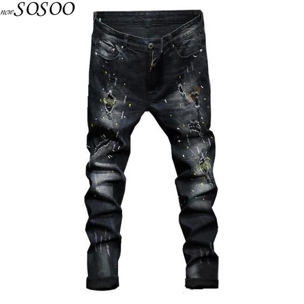 2018 new men jeans ripped jeans for men biker european and american style slim fit fashion #1711, Blue
2018 new men jeans ripped jeans for men biker european and american style slim fit fashion #1711, Blue