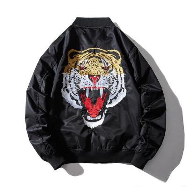 mens autumn winter casual loose black jacket coats animal pattern stand collar male fashion streetwear new coats, Black;brown
mens autumn winter casual loose black jacket coats animal pattern stand collar male fashion streetwear new coats, Black;brown