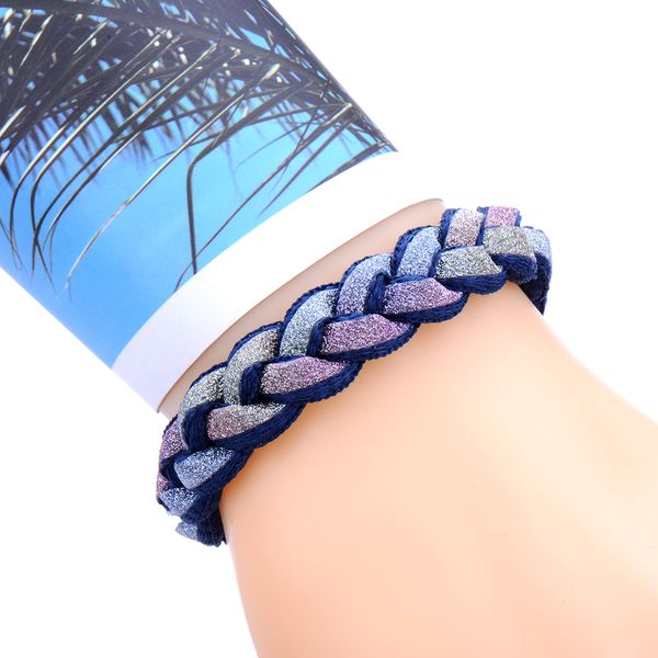 new fashion 9 optional lace hand-woven holographic darkness reflective light bracelet for men women adjustable sporty bralcelet, Golden;silver
new fashion 9 optional lace hand-woven holographic darkness reflective light bracelet for men women adjustable sporty bralcelet, Golden;silver