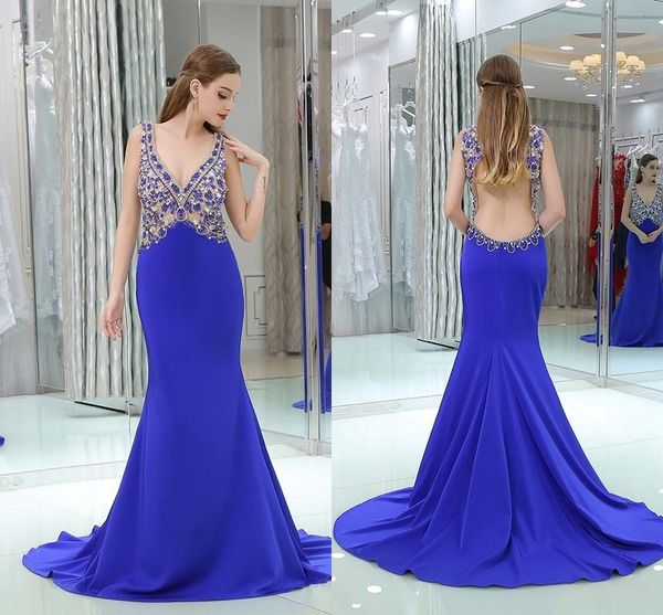 элегантные девушки royal blue платья v шеи с вышивкой бисером открытое назад русалка атласная длинные партии формальные вечерние платья для, Black;red
элегантные девушки royal blue платья v шеи с вышивкой бисером открытое назад русалка атласная длинные партии формальные вечерние платья для, Black;red