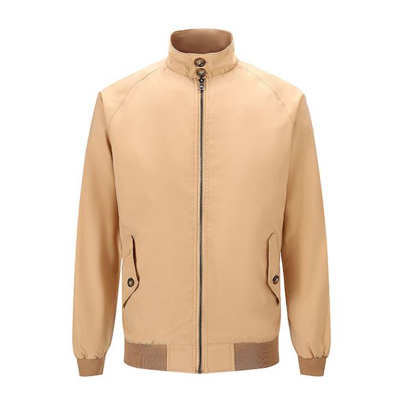 designer mens solid color jackets casual long sleeves zipper coat fashion loose stand collar outerwear male clothing, Black;brown
designer mens solid color jackets casual long sleeves zipper coat fashion loose stand collar outerwear male clothing, Black;brown