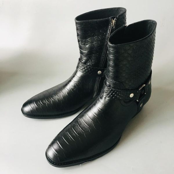fashion dragon skin cowhide brogue business black ring male boots formal banquet boots
fashion dragon skin cowhide brogue business black ring male boots formal banquet boots
