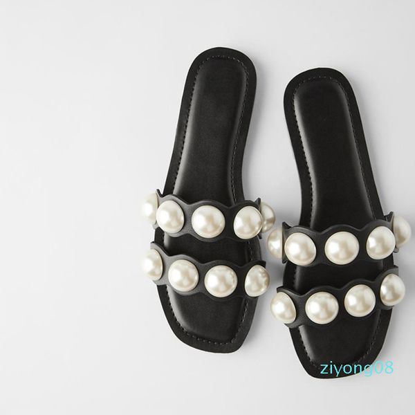 2020 women slippers woman fashion pearl female summer beach shoes women's comfortable outdoor flats ladies slides plus size 41 z08, Black
2020 women slippers woman fashion pearl female summer beach shoes women's comfortable outdoor flats ladies slides plus size 41 z08, Black