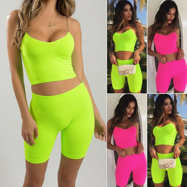 women sport yoga set plasin color tracksuit set strappy crop +shorts pants clothes tank bodycon active clothing, White;red
women sport yoga set plasin color tracksuit set strappy crop +shorts pants clothes tank bodycon active clothing, White;red