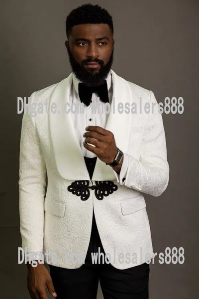 men suits ivory pattern and black groom tuxedos shawl satin lapel groomsmen wedding man 3 pieces ( jacket+pants+vest+tie ) l433, Black;gray
men suits ivory pattern and black groom tuxedos shawl satin lapel groomsmen wedding man 3 pieces ( jacket+pants+vest+tie ) l433, Black;gray