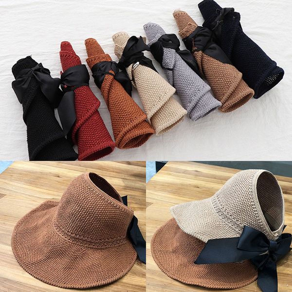 woman's sun hats foldable big eaves straw caps bowknot caps casual shade hat empty hat girls beach women, Blue;gray
woman's sun hats foldable big eaves straw caps bowknot caps casual shade hat empty hat girls beach women, Blue;gray