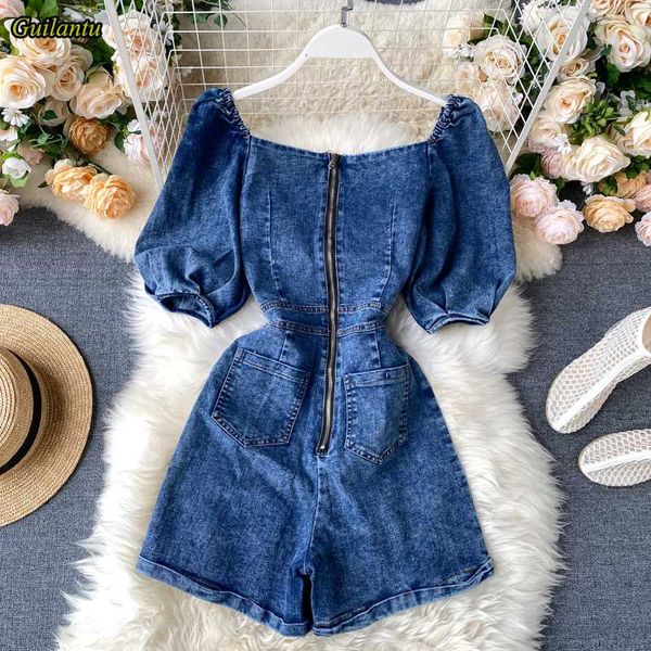 guilantu denim rompers women jumpsuit short bodycon summer streetwear jeans playsuit female fashion party club rompers, Black;white 
guilantu denim rompers women jumpsuit short bodycon summer streetwear jeans playsuit female fashion party club rompers, Black;white