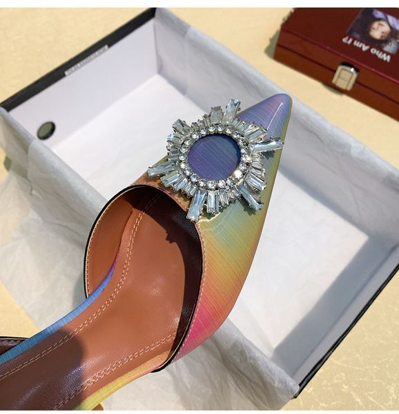 2020 3d rainbow discolor women sandals comfortable high heels slingback summer office lady shoes rhinestones gladiator sandals c16, Black
2020 3d rainbow discolor women sandals comfortable high heels slingback summer office lady shoes rhinestones gladiator sandals c16, Black