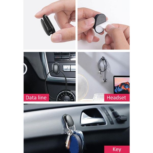 4pcs car hooks organizer storage for usb cable headphone key storage self adhesive wall hook hanger auto fastener clip
4pcs car hooks organizer storage for usb cable headphone key storage self adhesive wall hook hanger auto fastener clip