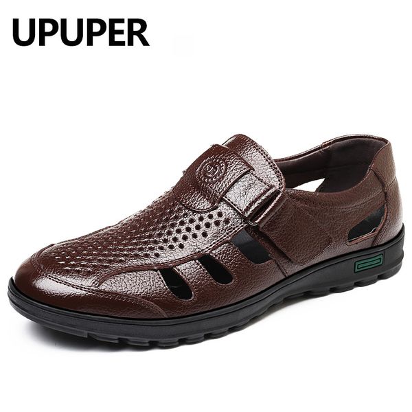summer casual men soft hollow sandals genuine leather sandals men classic roman outdoor beach big size 38-48, Black
summer casual men soft hollow sandals genuine leather sandals men classic roman outdoor beach big size 38-48, Black