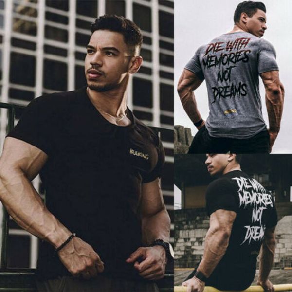 Мужчины Лето Футболка С Коротким Рукавом Тренажерный Зал Спорт Slim Fit O Шеи Твердые
Мужчины Лето Футболка С Коротким Рукавом Тренажерный Зал Спорт Slim Fit O Шеи Твердые