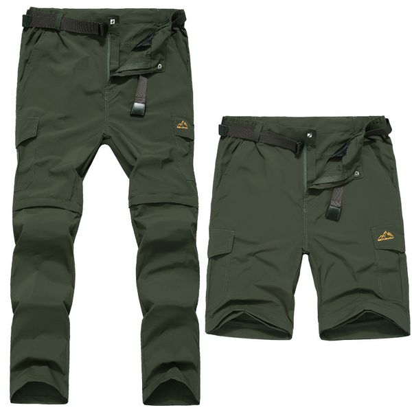 men's summer removable quick dry stretch pants detachable breathable waterproof long trousers men military tactical cargo pants, Black
men's summer removable quick dry stretch pants detachable breathable waterproof long trousers men military tactical cargo pants, Black