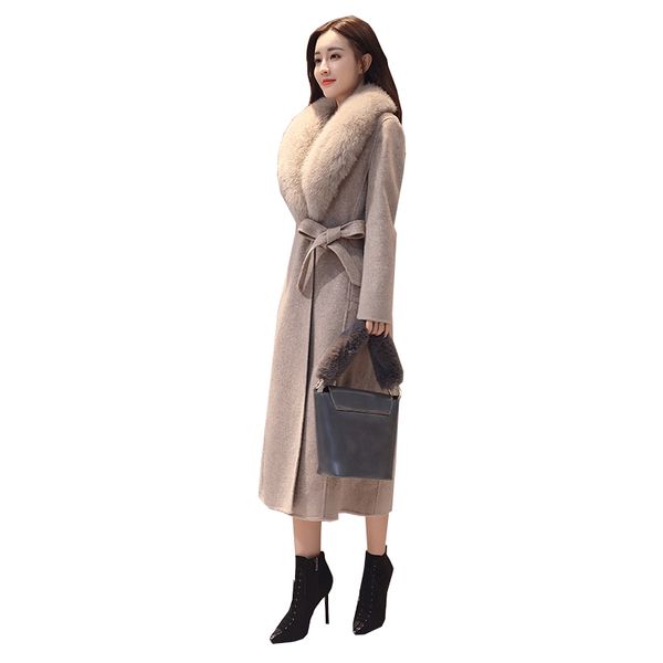 2017 euramerican new wool coat winter women fashion thick warm long heavy hair collar long sleeve jacket large size s-xxl gray, Black
2017 euramerican new wool coat winter women fashion thick warm long heavy hair collar long sleeve jacket large size s-xxl gray, Black