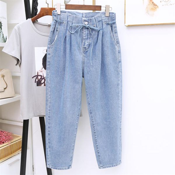 high waist jeans women loose vintage jeans femme denim harem pants casual streetwear lace up plus size 5xl mom mujer q1457, Blue
high waist jeans women loose vintage jeans femme denim harem pants casual streetwear lace up plus size 5xl mom mujer q1457, Blue
