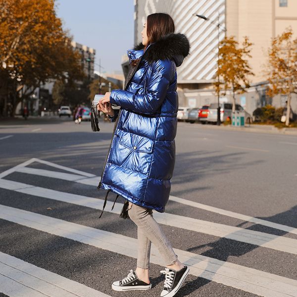 shiny women white duck down coat female winter down jacket big fur collar hooded womens thermal thicken coats blue xxl, Black
shiny women white duck down coat female winter down jacket big fur collar hooded womens thermal thicken coats blue xxl, Black