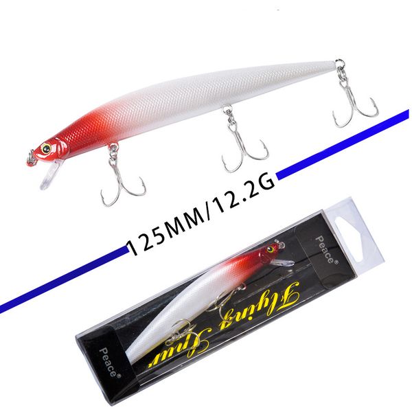 12.5cm 12.2g big minnow lure floating sea fishing lures hard bait artificial pesca sea fishing wobblers crankbait
12.5cm 12.2g big minnow lure floating sea fishing lures hard bait artificial pesca sea fishing wobblers crankbait